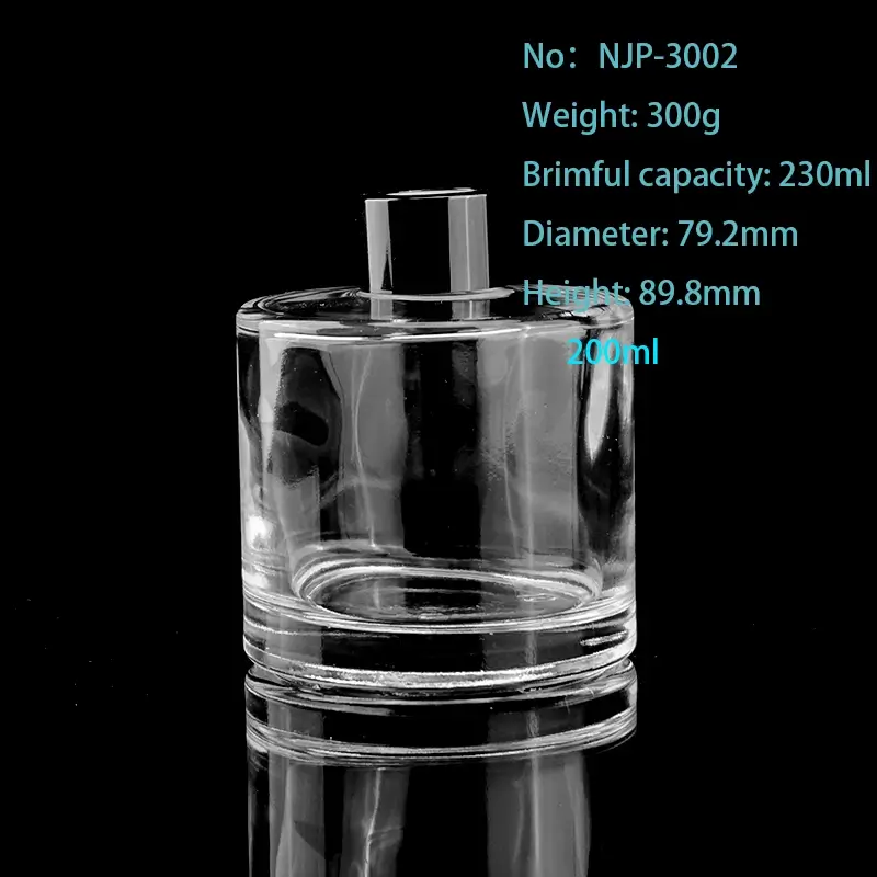 Custom 200ml Diffuser Glass Bottle – Luxury Hanging Empty Fragrance Diffuser Bottles Wholesale